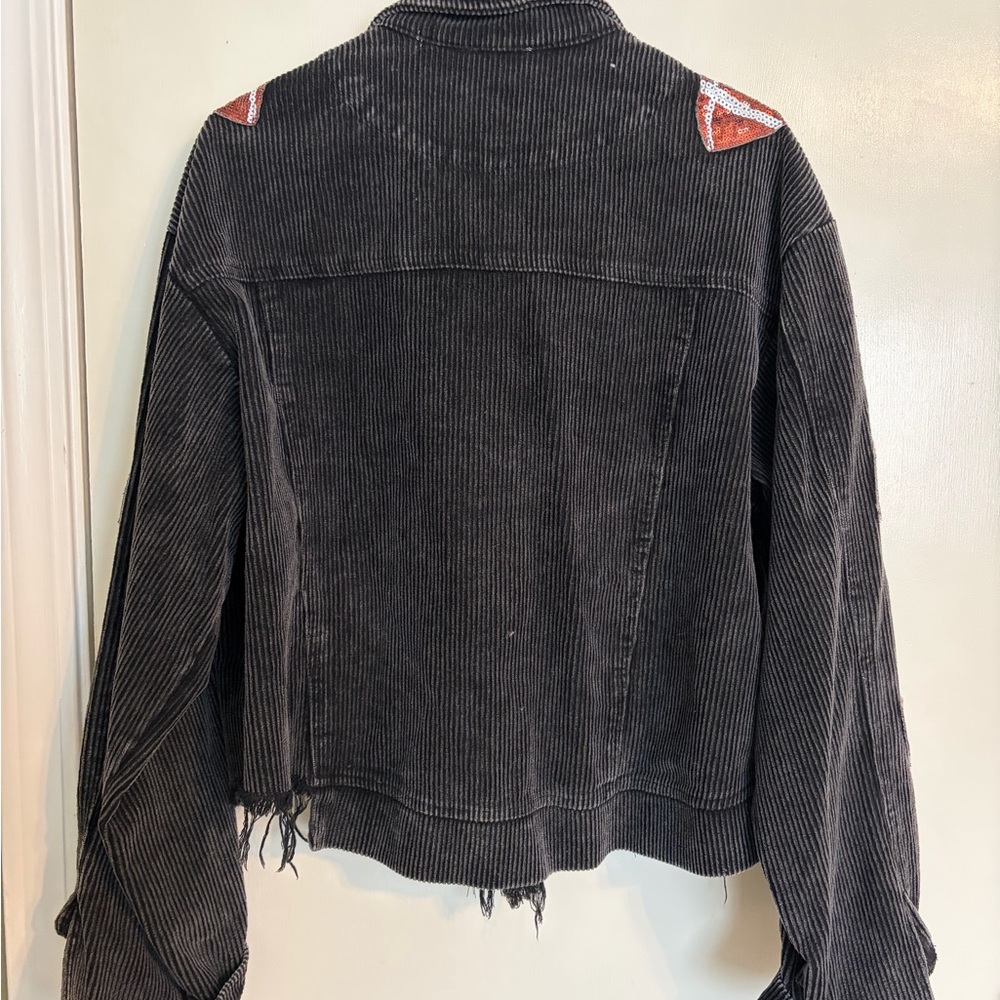 Sequin Football Jacket - Picture 3 of 3